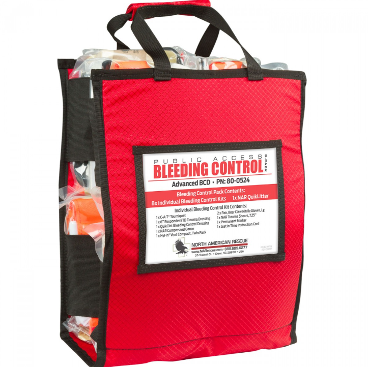 Public Access Bleeding Control - Vacuum Sealed (8 Pack)