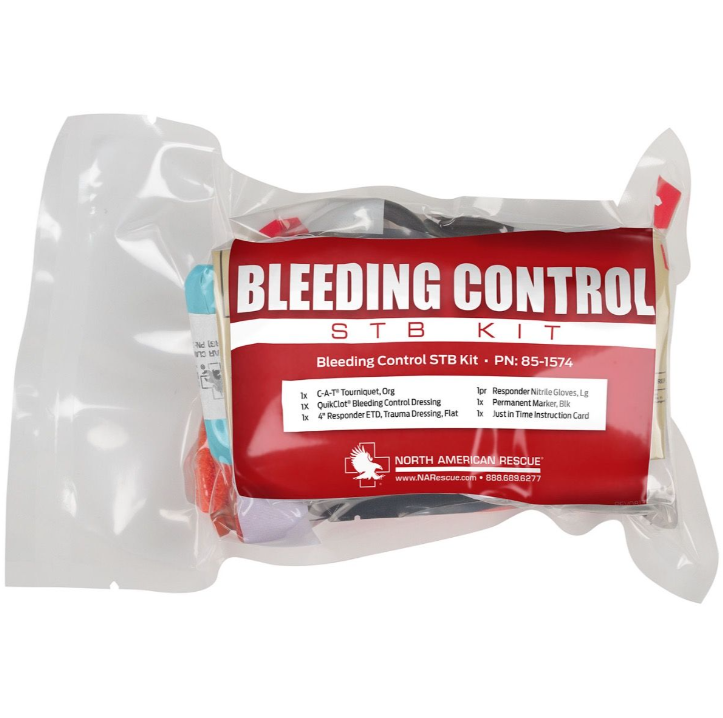 Station, Bleeding Control Stb 5-Pack-Clear Wall Mount