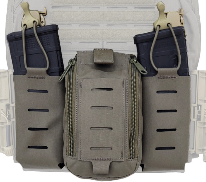 IFAK/ M4 Chest Rack - MOLLE - 516-M1 - Tactical Grey - Size 2X - Fits Raven 2.0, Aetos and 519