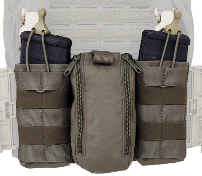 IFAK/ M4 Chest Rack - MOLLE - 516-M1 - Tactical Grey - Size - Medium - Fits Raven 2.0, Aetos and 519