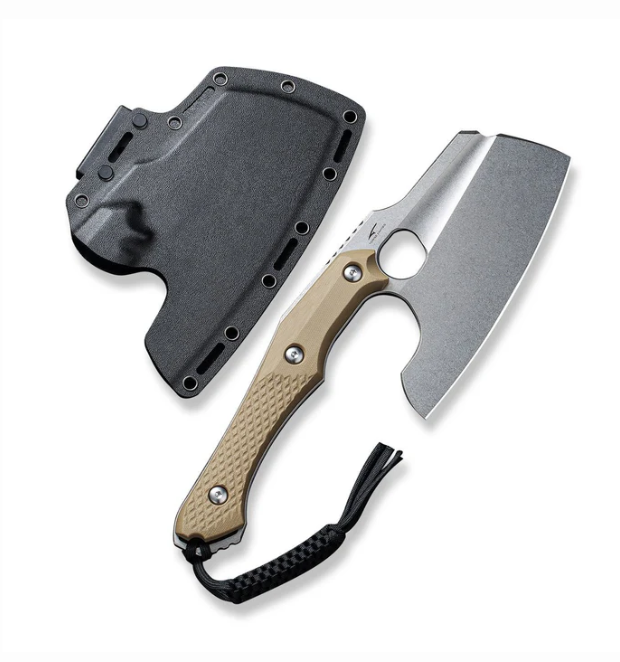 CIVIVI Aratra Knife - Diamond Patterned Tan G-10