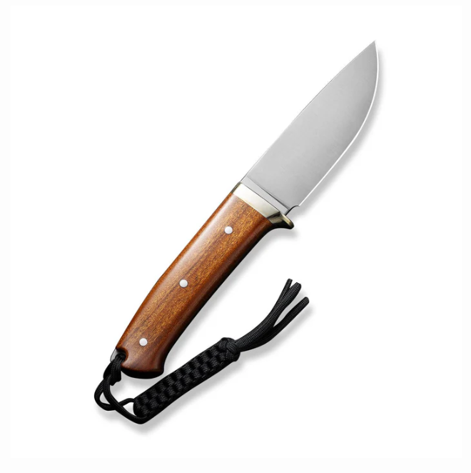 CIVIVI Cloud Peak Knife - Guibourtia Wood with Nickel-Silver Guard