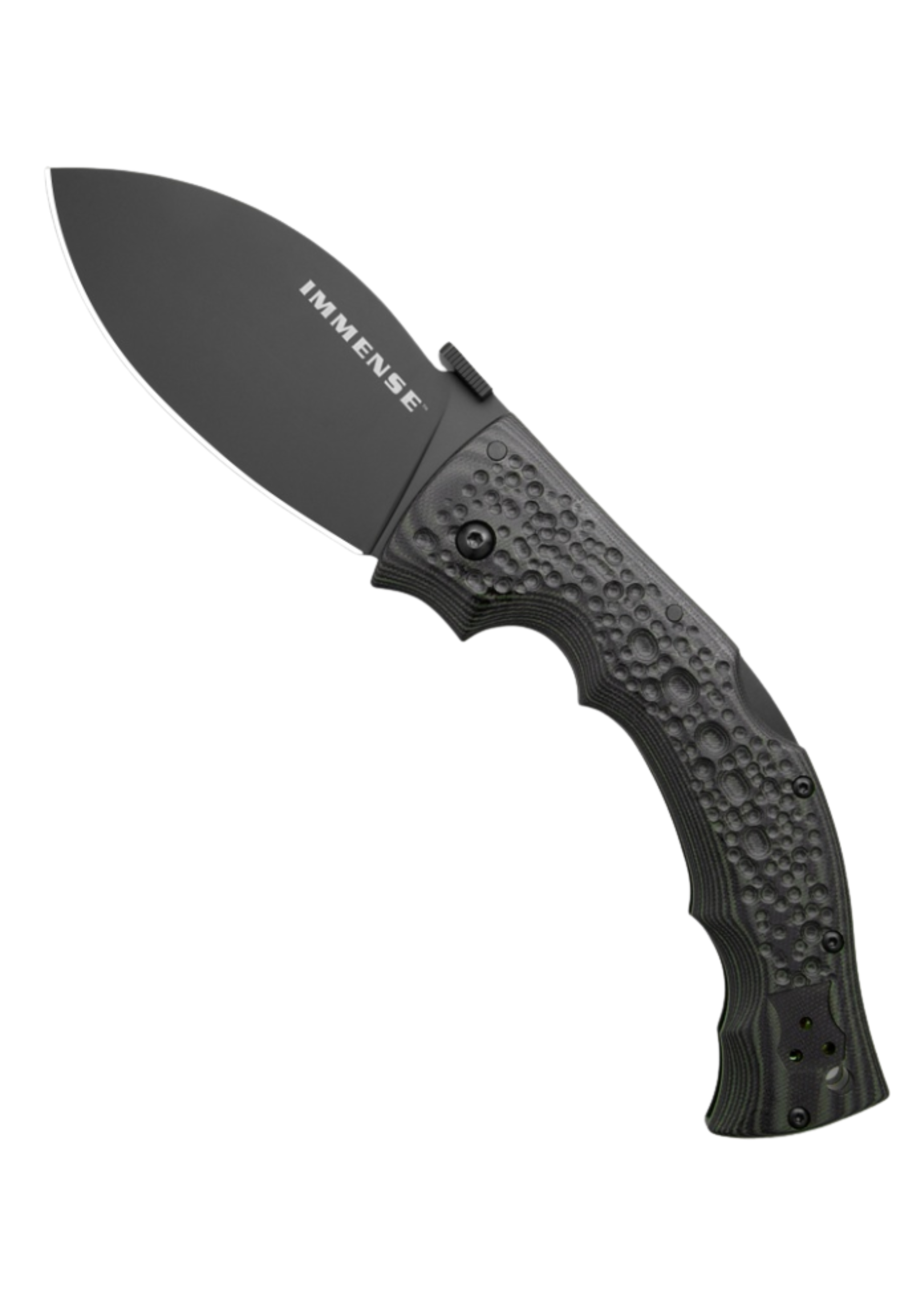 Cold Steel Colossus Tri-Ad Lock Knife - G-10 Color: Black / 4.00" Black Drop Point Finish: Black