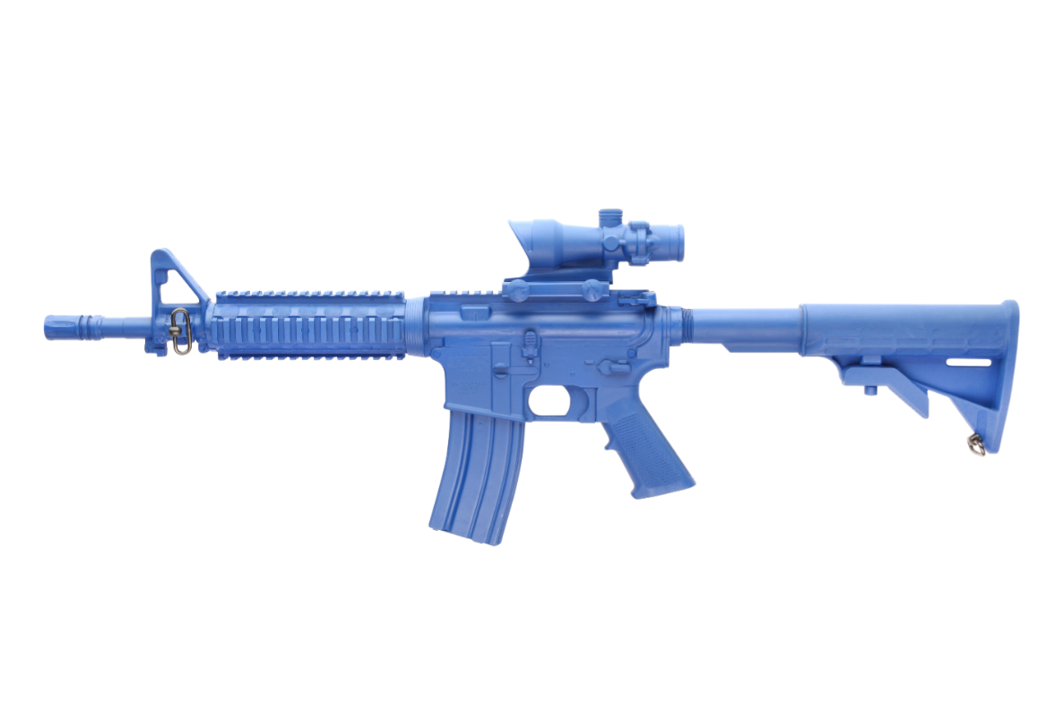 M4 COMMANDO Flat Top Open Stock, Fwd Rail, ACOG Sight