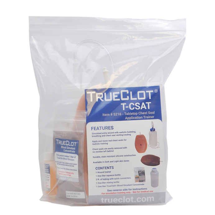 TrueClot Tabletop Chest Seal Trainer