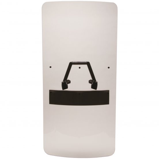 Peacekeeper Clear Riot Shield w/ Triangular Ambidextrous Handle, 24 X 48