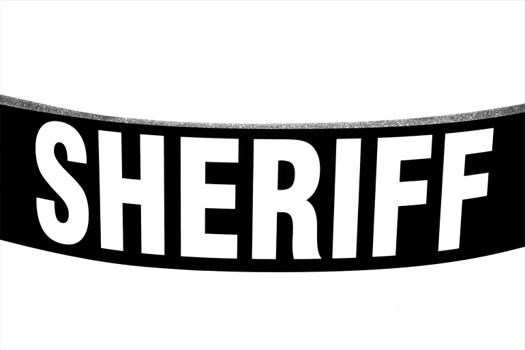 Body shield ID label - Sheriff