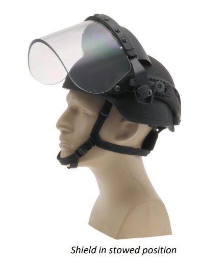 DK7 Tactical Face Shield (5900454) - United Shield Helmet Compatibility