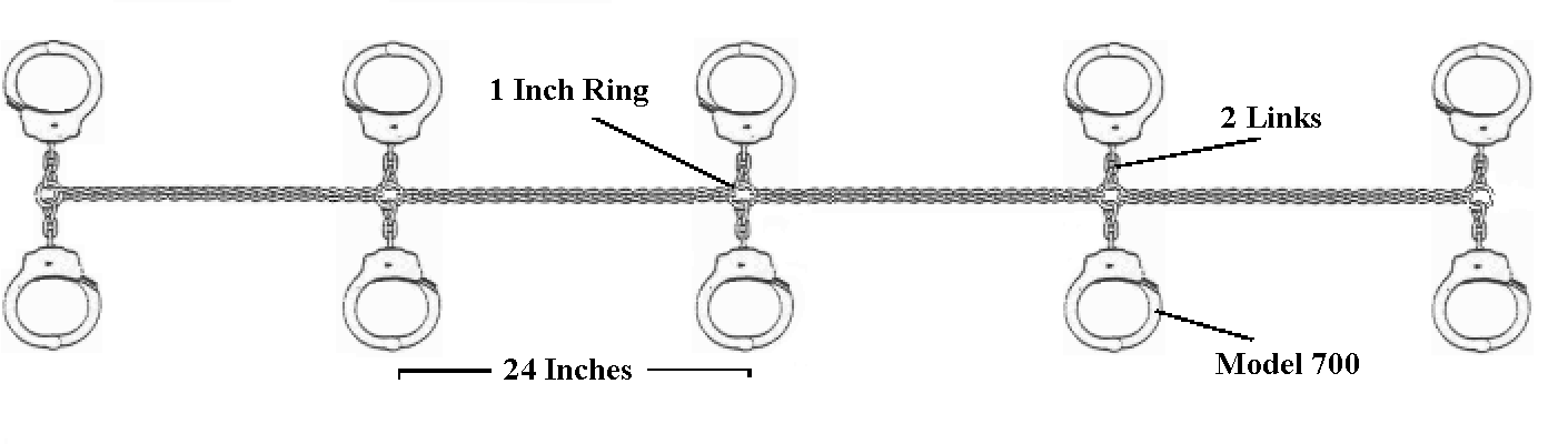 Full Cuff 5 Station Transport Chain 24
