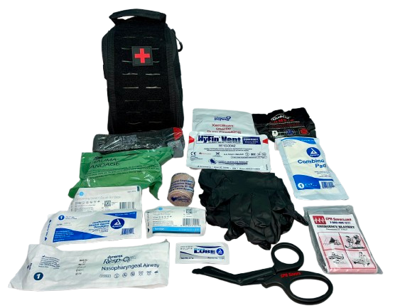 Spread Eagle IFAK Pouch Complete Tactical Gunshot & Trauma IFAK Kit w/Laser Cut MOLLE
