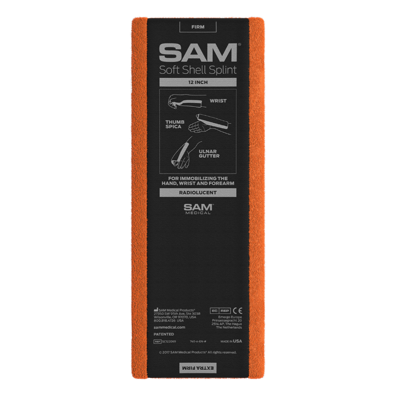 Soft Shell SAM Splint - 12 in. - Box of 20