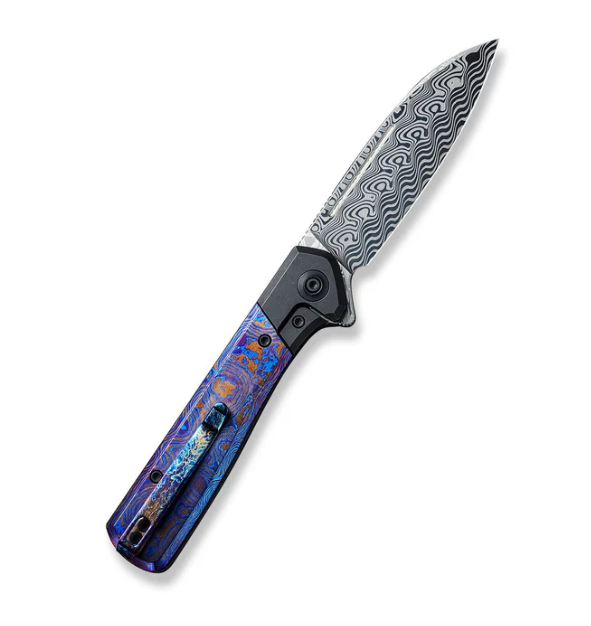 WE Knife Soothsayer Knife - Black Titanium with Timascus Inlay