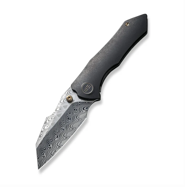 WE Knife High-Fin Knife - Black Titanium - WE22005-DS1