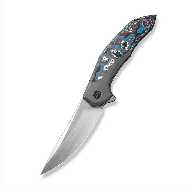 WE Knife Merata Knife - Gray Titanium with Nebula Fat CF Inlay