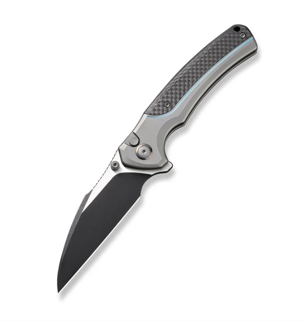 WE Knife Ziffius Limited Edition Flipper Knife - Titanium with Twill CF / 3.7"