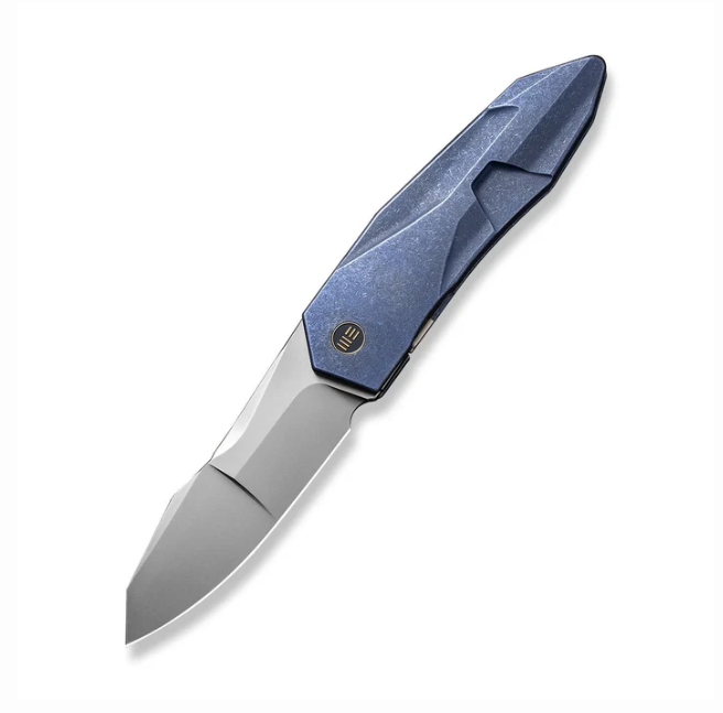 WE Knife Solid Knife - Blue Titanium Integral