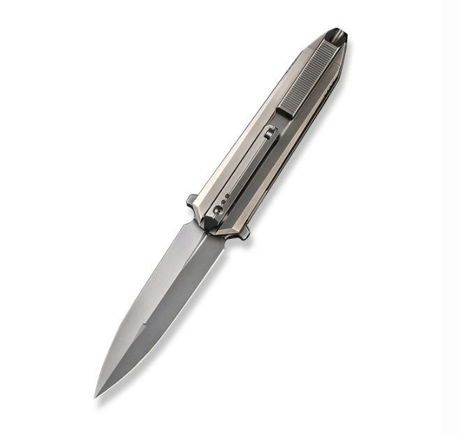 WE Knife Diatomic Knife - Diatomic - Polished Bead Blasted Titanium