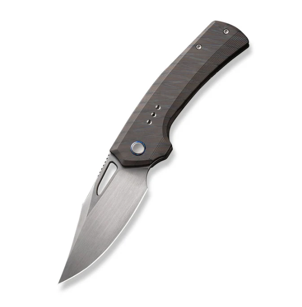 WE Knife Nefaris Knife - Tiger Stripe Pattern Flamed Titanium
