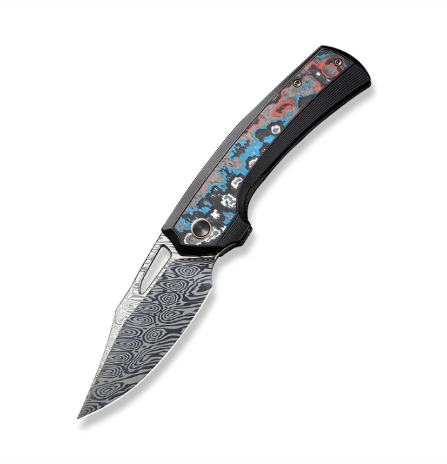 WE Knife Nefaris Knife - Black Titanium with Nebula Fat CF Inlay