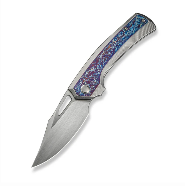 WE Knife Nefaris Limited Edition Knife - Polished Bead Blasted, Flamed Titanium / 3.48"