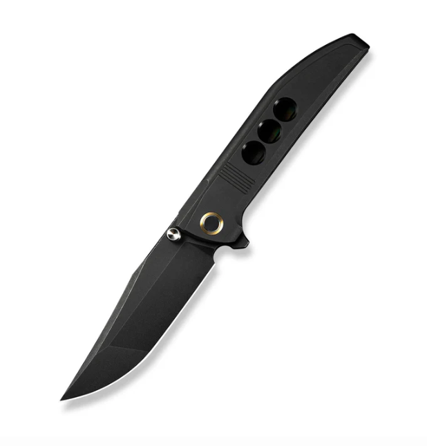 WE Knife Ezinta Knife - Black Titanium / 3.99" Black Stonewash Clip Point