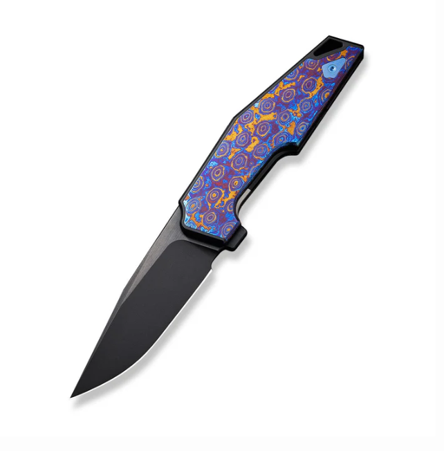 WE Knife OAO (One and Only) Flipper Knife - Titanium with Timascus Inlay / 3.4"
