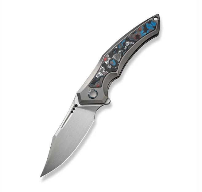 WE Knife Orpheus Knife - Gray Titanium Integral with Nebula Fat CF Inlay