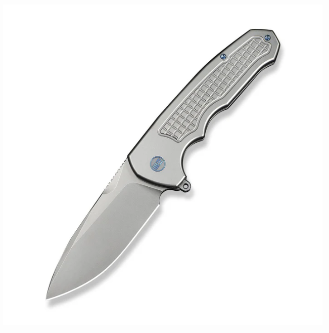WE Knife Starlash Flipper Knife - Gray Titanium / 3.97" Stonewash Drop Point