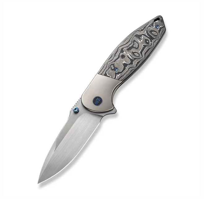 WE Knife Nitro OG Knife - Gray, Black, White Titanium with / 3.75"
