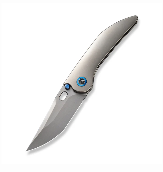 WE Knife Attor Knife - Polished Bead Blasted Titanium / 3.55" Polished Bead Blast Modified Persian