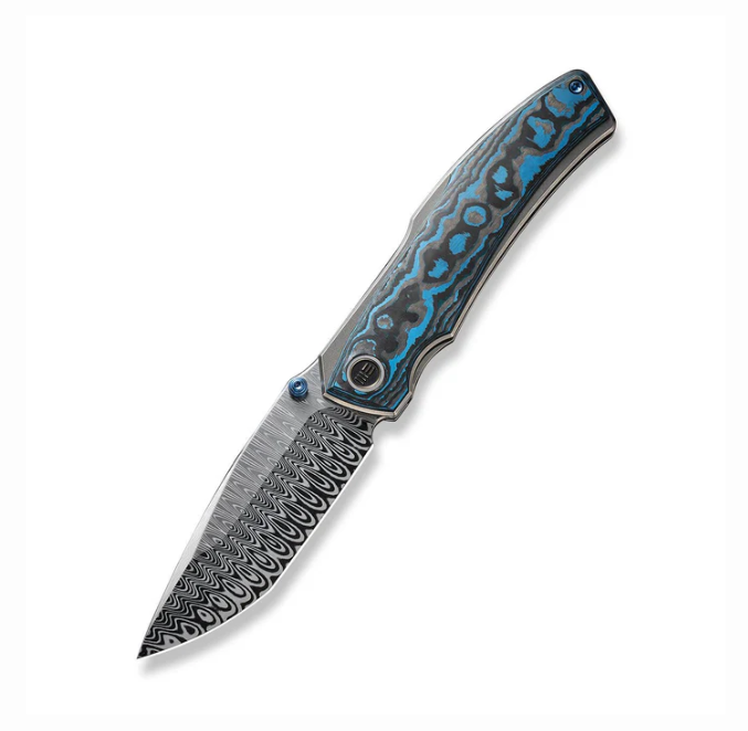 WE Knife Swordfin Knife - Polished Bead Blasted Arctic Storm Fat CF / 3.28"