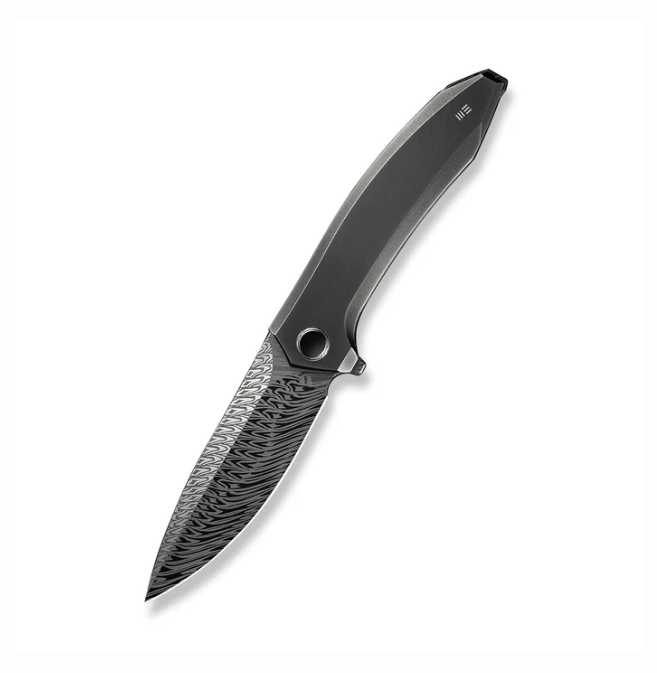 WE Knife Acuminal Flipper Knife - Polished Gray Titanium / 3.98" / Drop Point