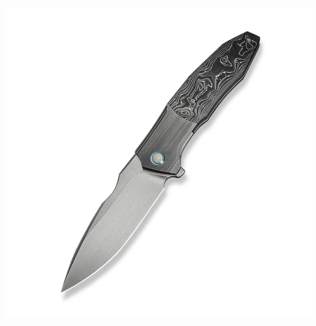 WE Knife Archeozoic Knife - Gray Hand Rubbed, Black, White / 4"