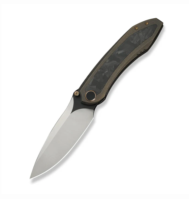 WE Knife Winsome Knife - Bronze, Black Titanium with Marble / 3.74"