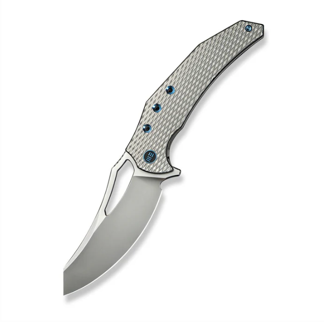 WE Knife Epaulette Flipper Knife - Diamond Patterned Polished Bead Blasted / 3.45"