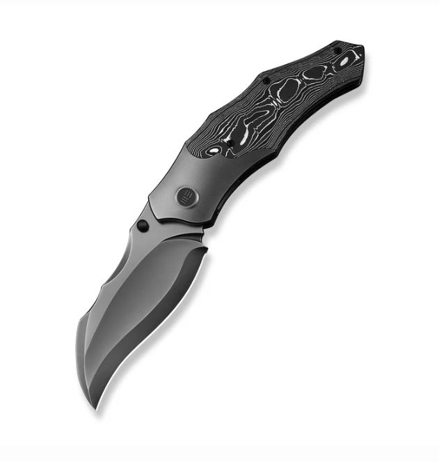 WE Knife Orc Boss Knife - Polished Gray Titanium with Aluminum / 3.82"