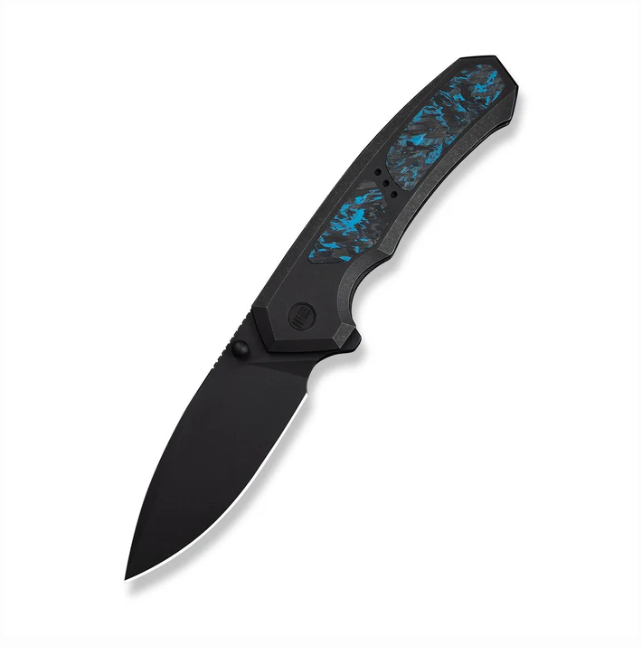 WE Knife Corwyn Flipper Knife - Black Titanium with Black & / 3.7"