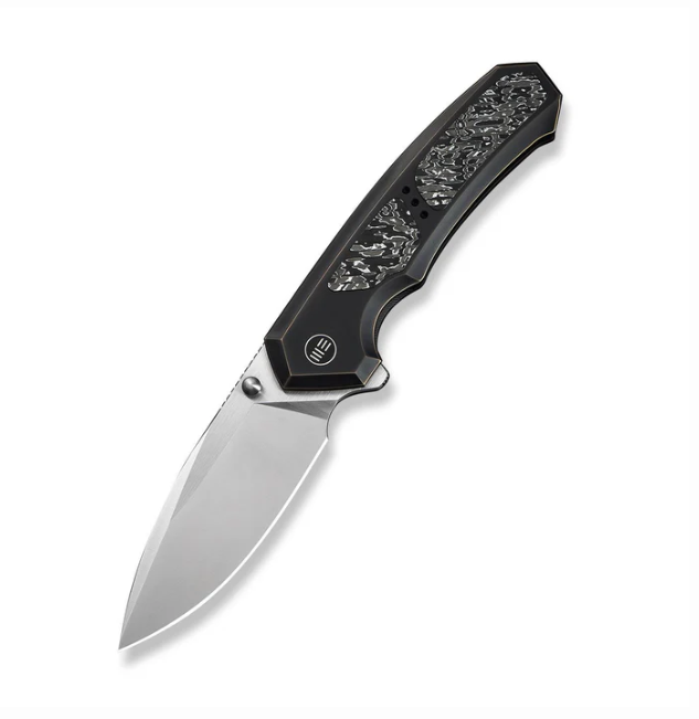 WE Knife Corwyn Flipper Knife - Bronze & Black Titanium with / 3.7"