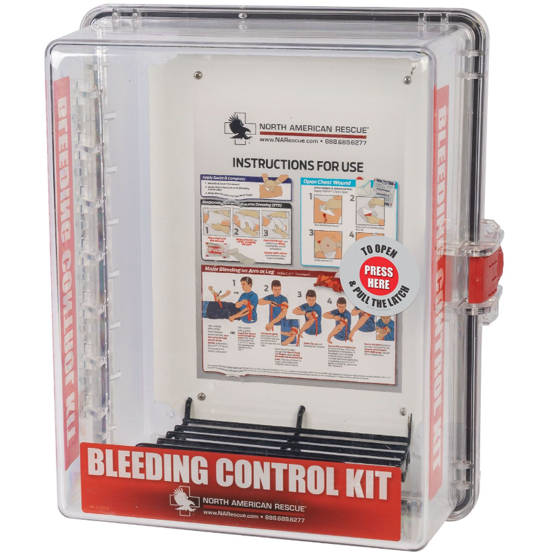 Public Access Bleeding Control Clear Wall Case
